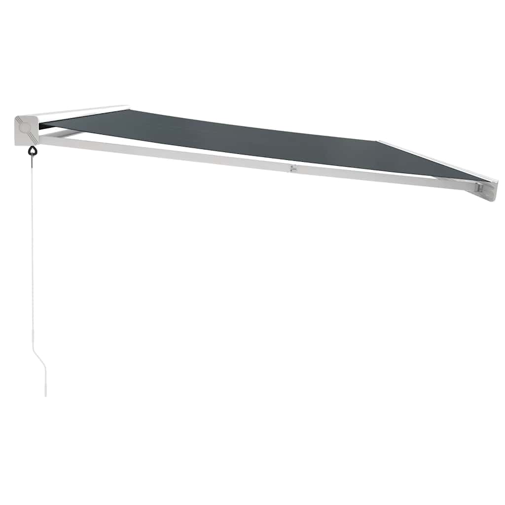 Tenda na uvlačenje antracit 5 x 3 m od tkanine i aluminija