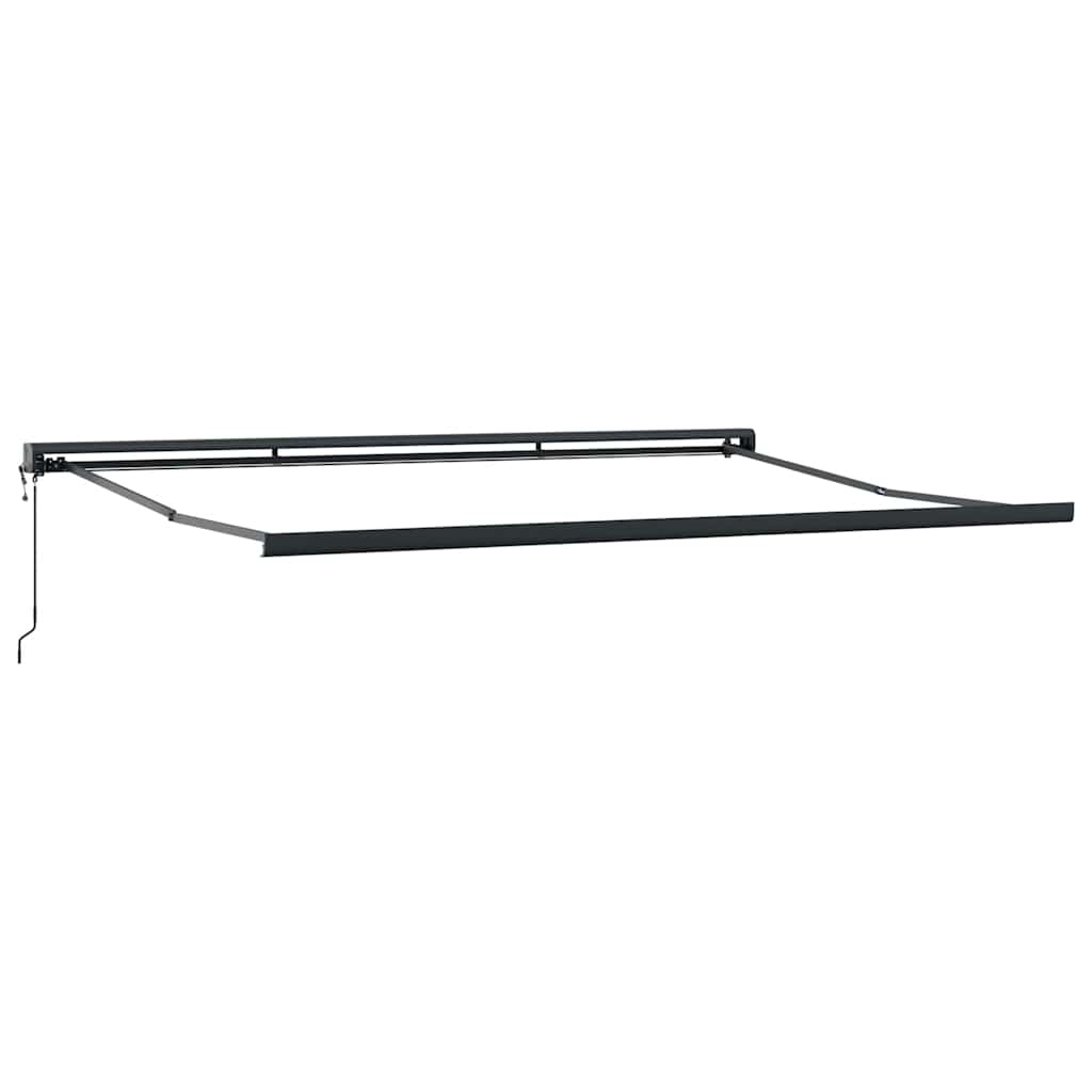 Tenda na uvlačenje plavo-bijela 3,5 x 2,5 m tkanina i aluminij