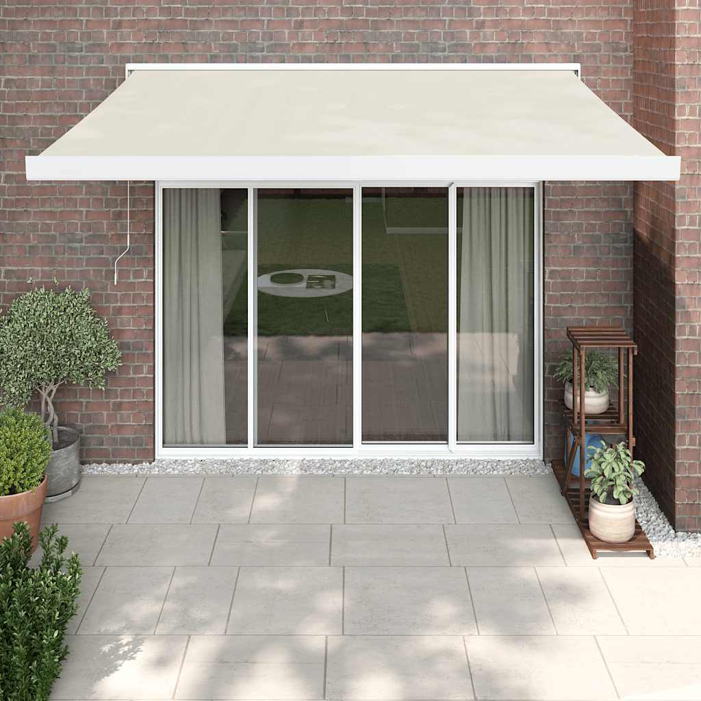 Tenda na uvlačenje krem 3,5 x 2,5 m od tkanine i aluminija