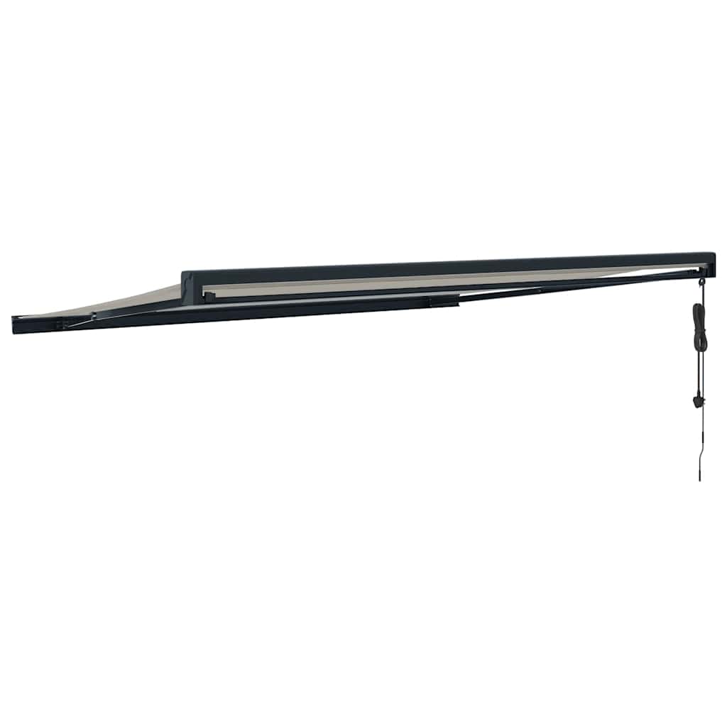 Tenda na uvlačenje krem 4,5 x 3 m od tkanine i aluminija