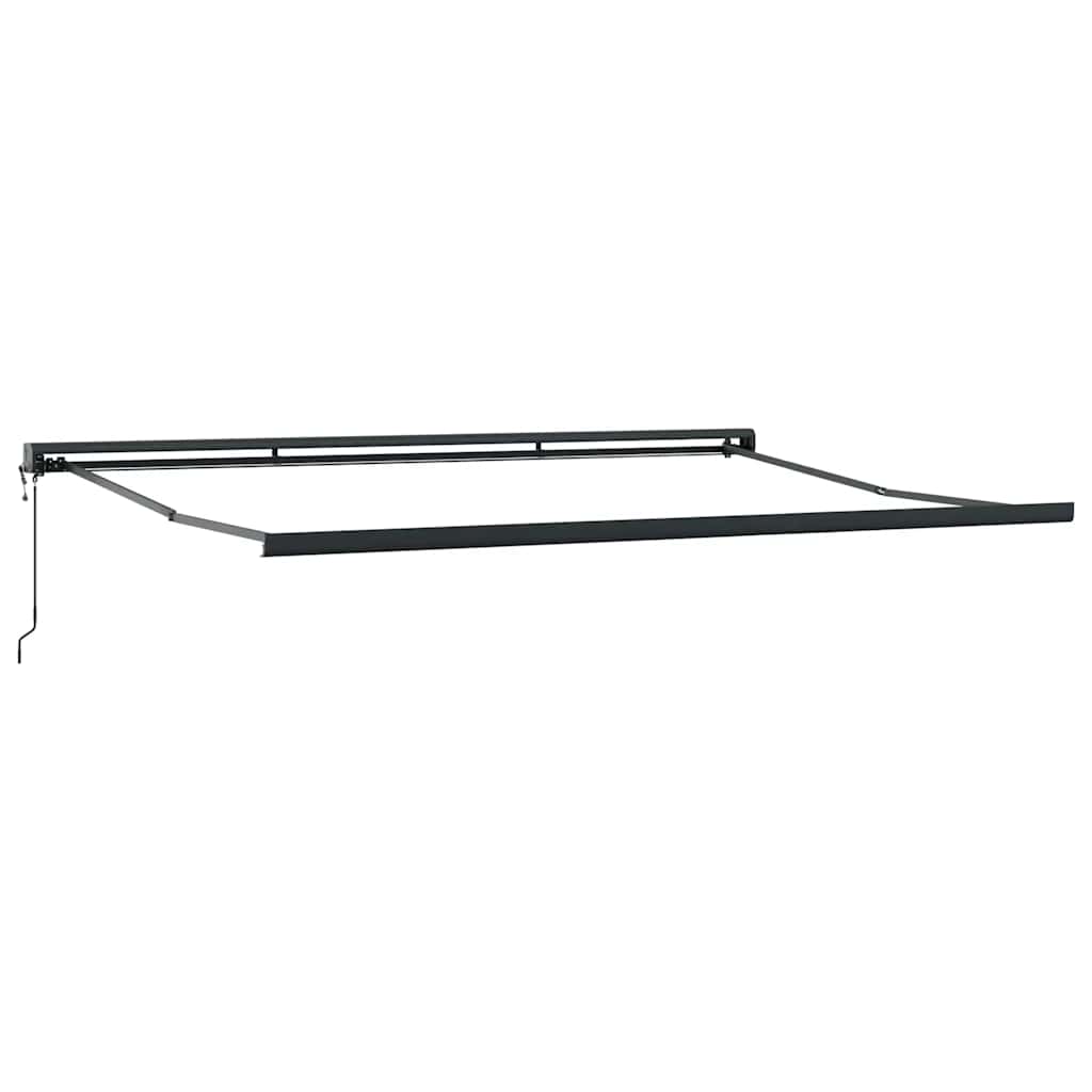 Tenda na uvlačenje žuto-bijela 5 x 3 m od tkanine i aluminija