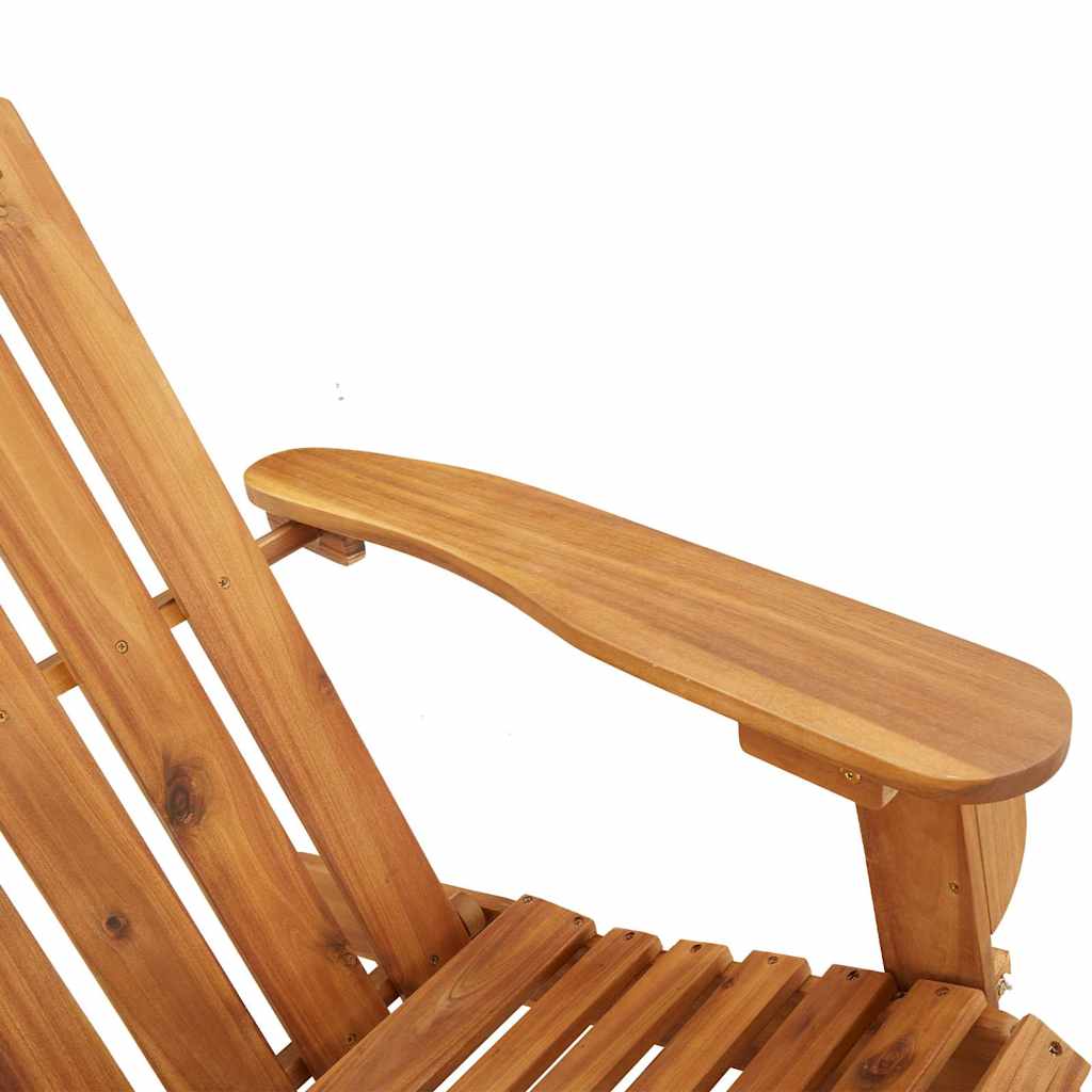 Vrtna stolica Adirondack s osloncem za noge od drva bagrema