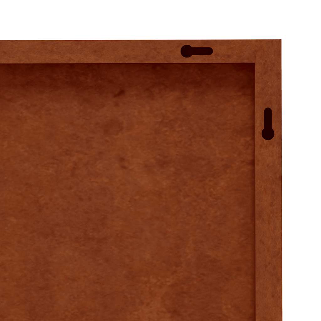 Vrtni zidni ukras 105 x 55 cm čelik COR-TEN s uzorkom bambusa