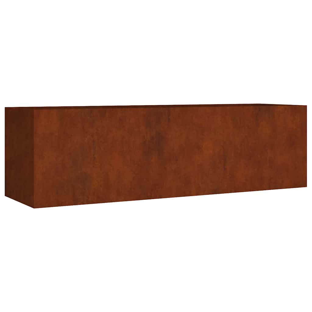 Povišena vrtna gredica 280 x 80 x 80 cm od čelika COR-TEN