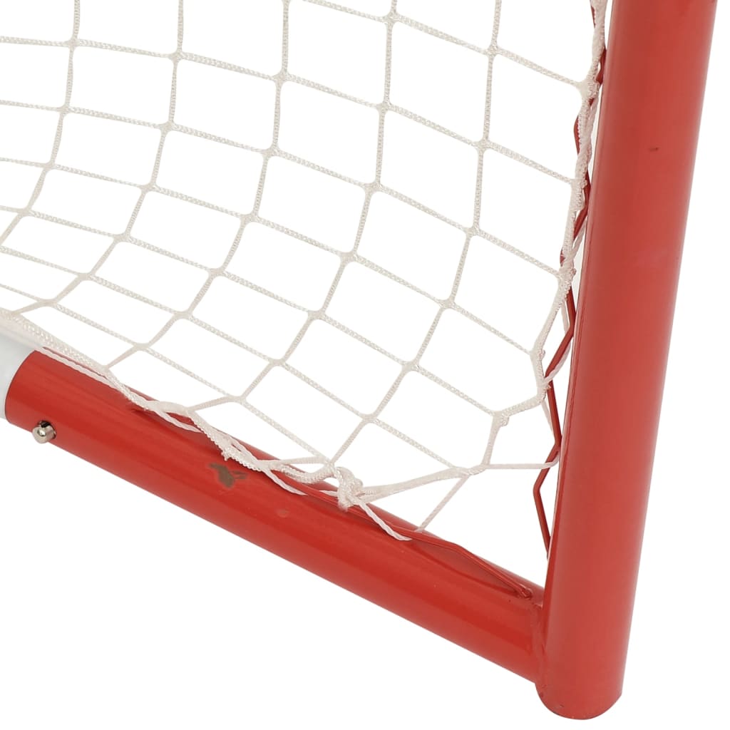 Hokejaški gol crveno-bijeli 153 x 60 x 118 cm čelik i poliester