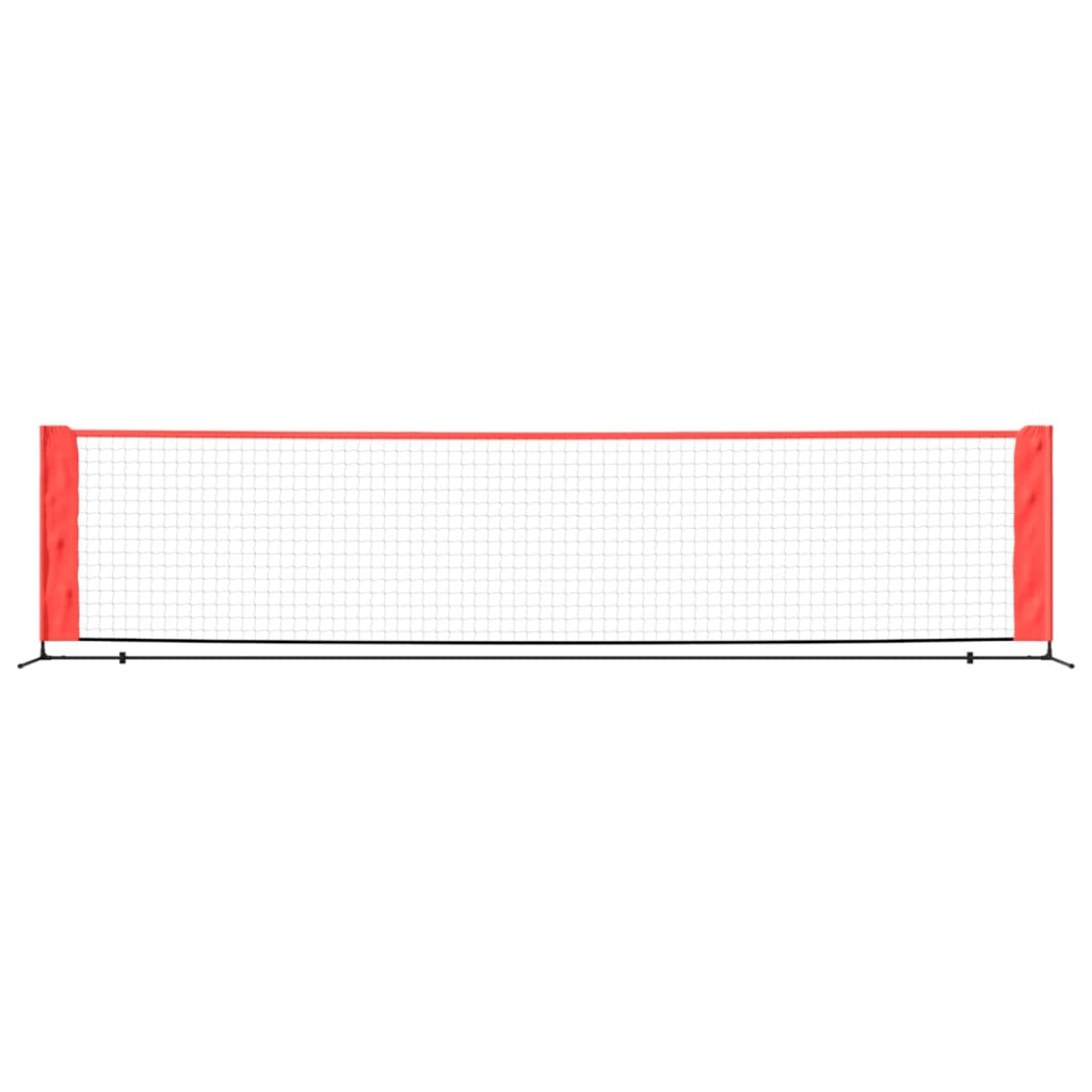 Teniska mreža crno-crvena 400 x 100 x 87 cm od poliestera