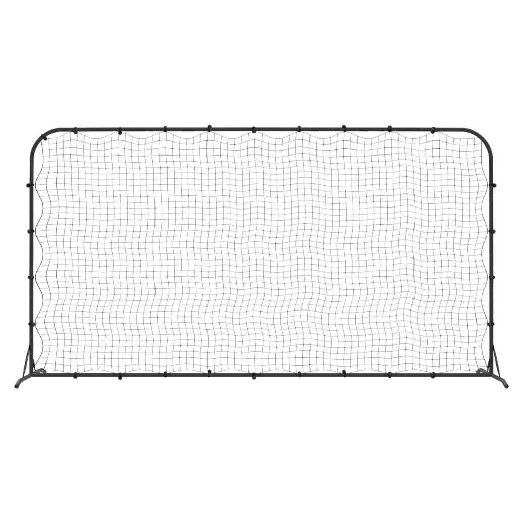 Nogometna mreža za odbijanje crna 366 x 90 x 183 cm HDPE