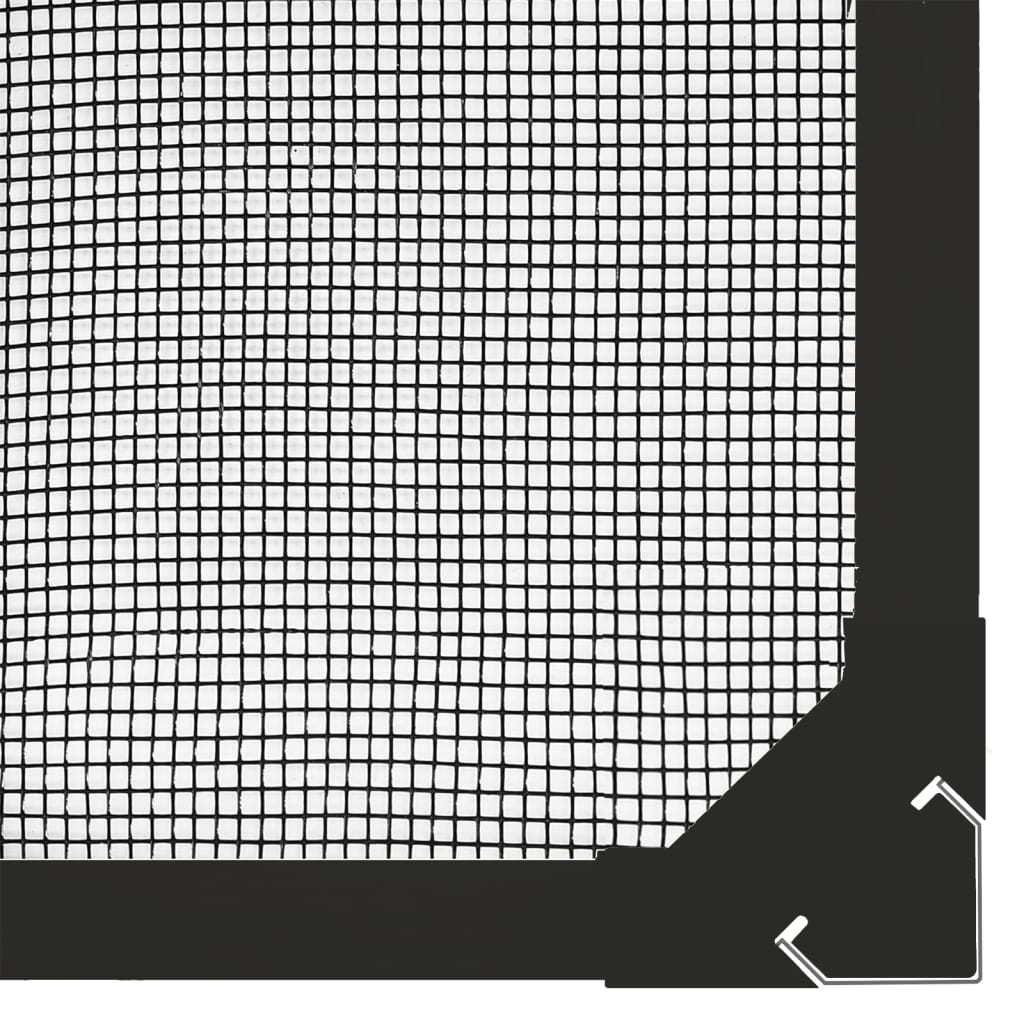 Magnetski prozorski zaslon protiv insekata antracit 80x120 cm