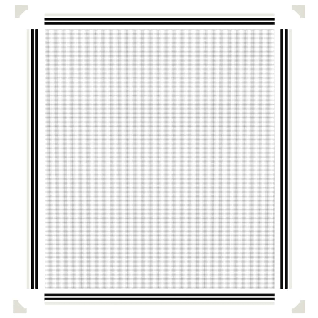 Magnetski prozorski zaslon protiv insekata bijeli 130x150 cm