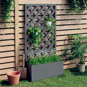 Sadilica s rešetkom siva 65 x 33 x 135 cm WPC