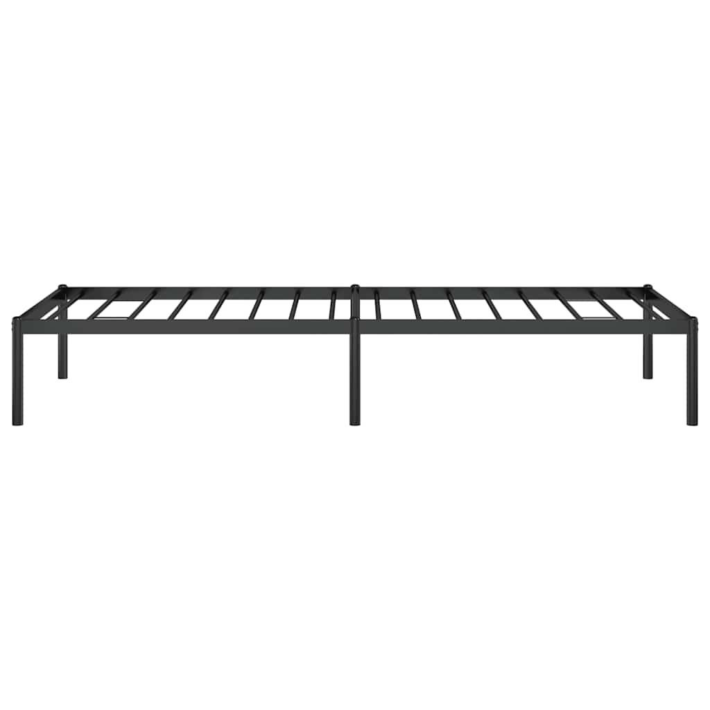 Metalni okvir za krevet crni 75 x 190 cm