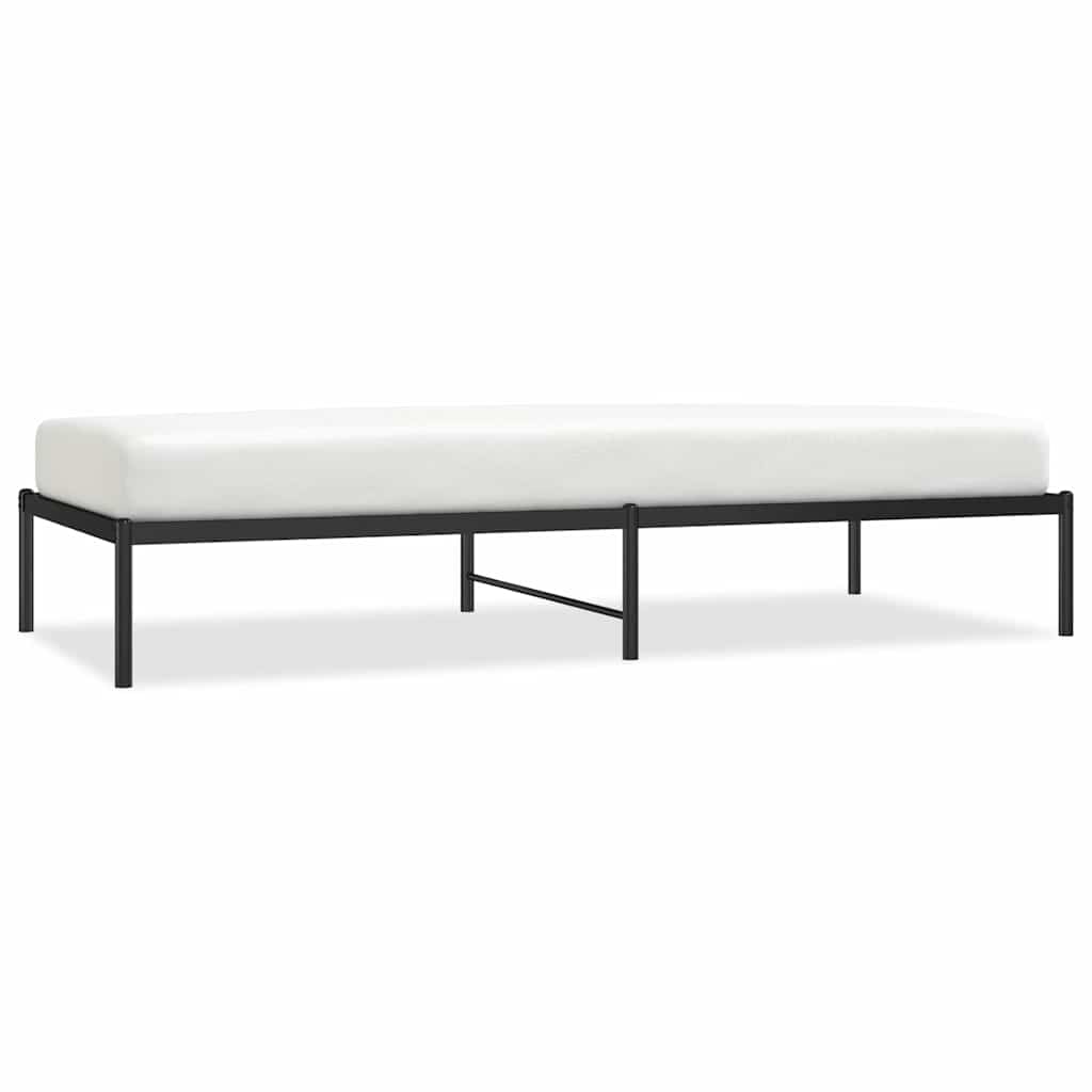 Metalni okvir za krevet crni 90 x 200 cm