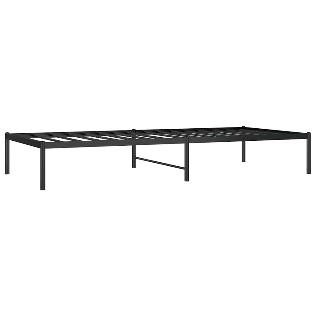 Metalni okvir za krevet crni 90 x 200 cm