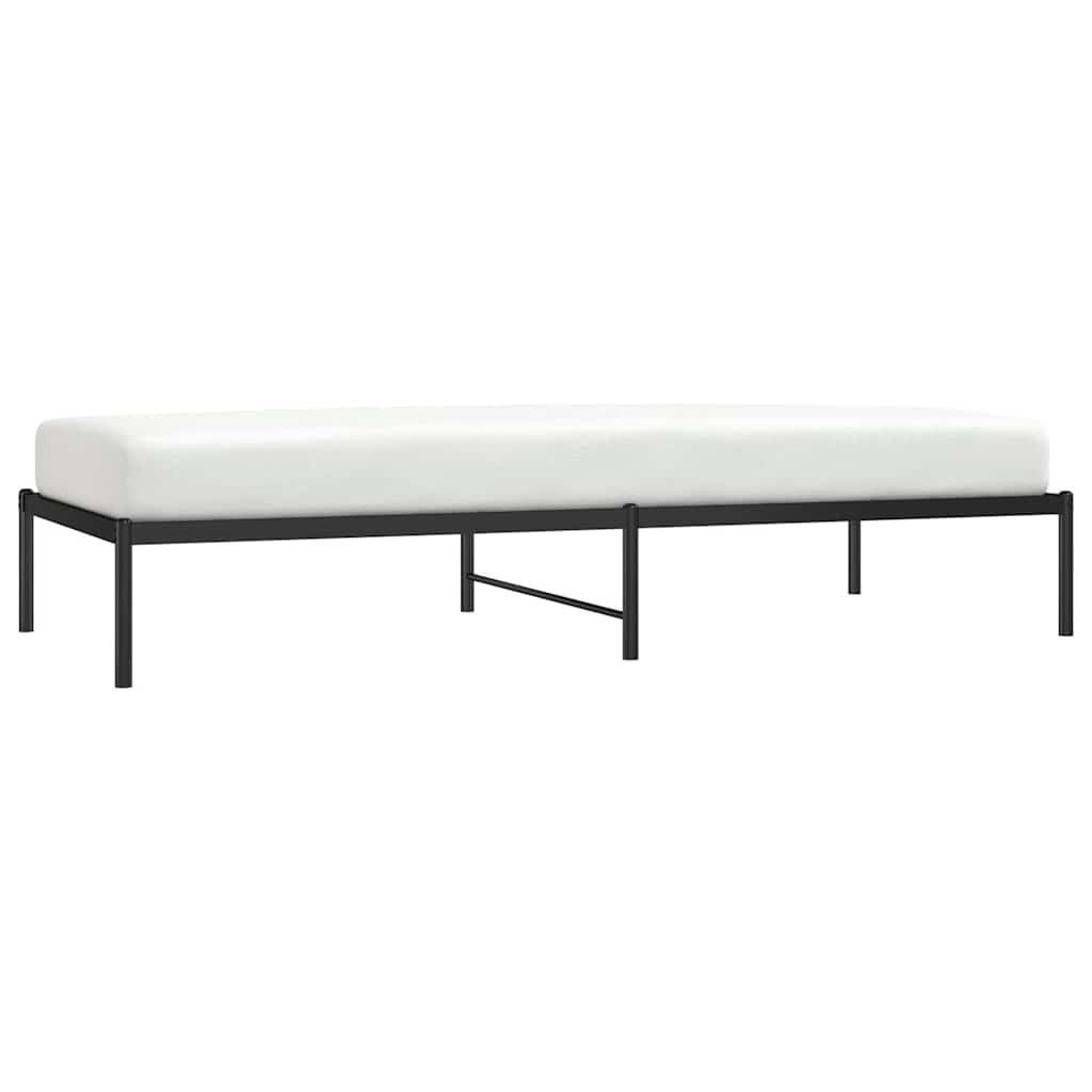 Metalni okvir za krevet crni 90 x 200 cm