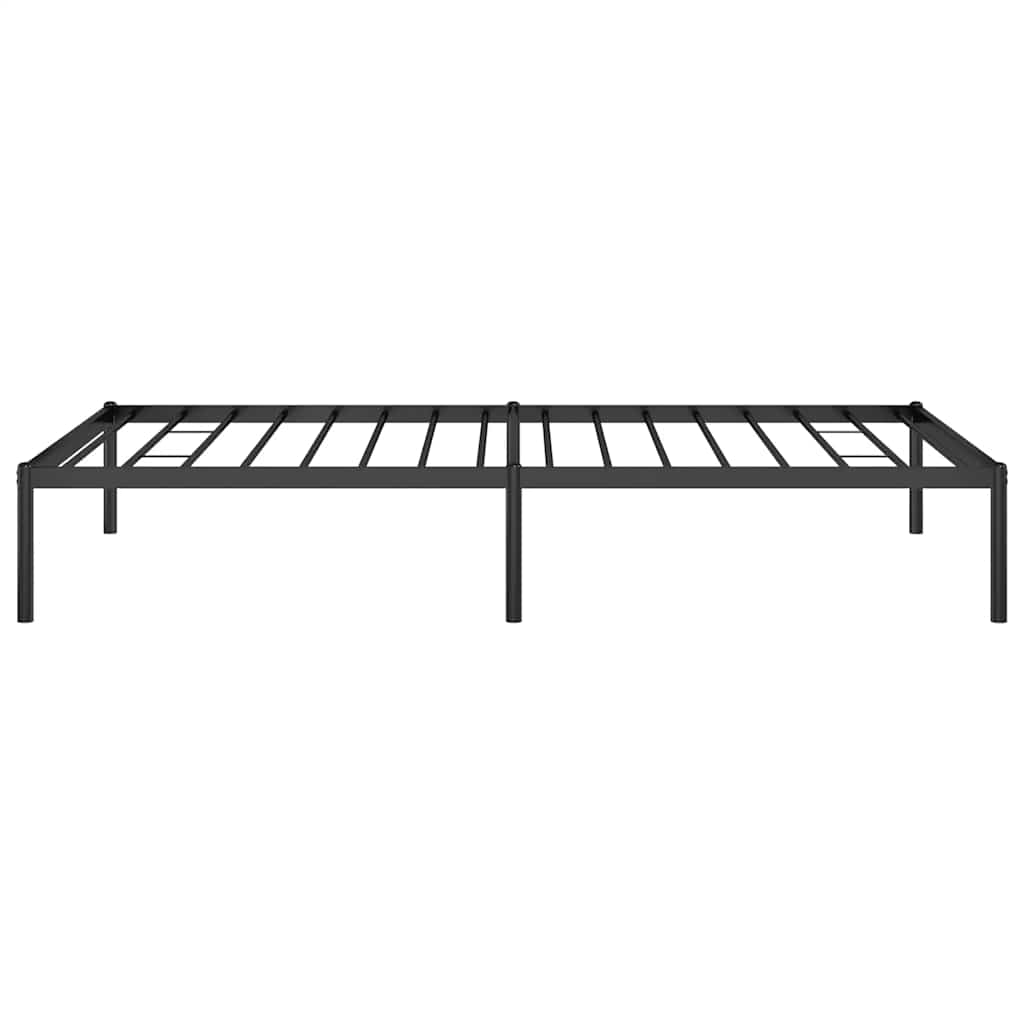 Metalni okvir za krevet crni 100 x 190 cm