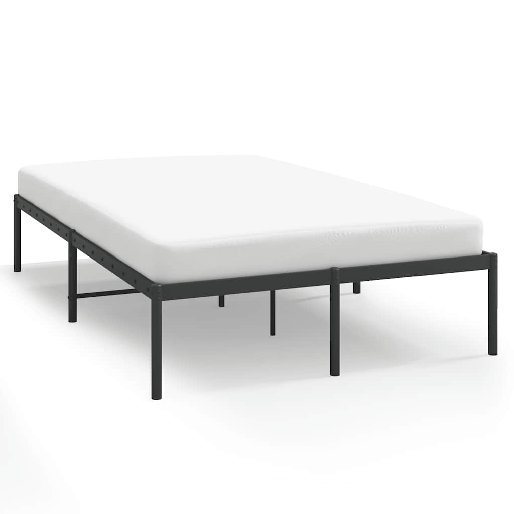 Metalni okvir za krevet crni 135x190 cm