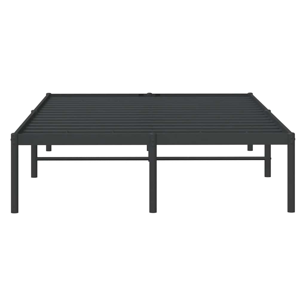Metalni okvir za krevet crni 135x190 cm
