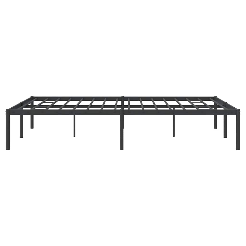 Metalni okvir za krevet crni 140x190 cm