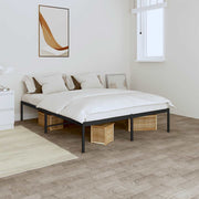Metalni okvir za krevet crni 140x190 cm