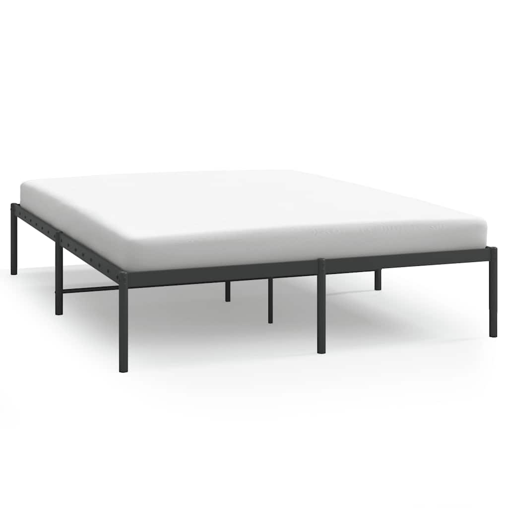 Metalni okvir za krevet crni 140x200 cm