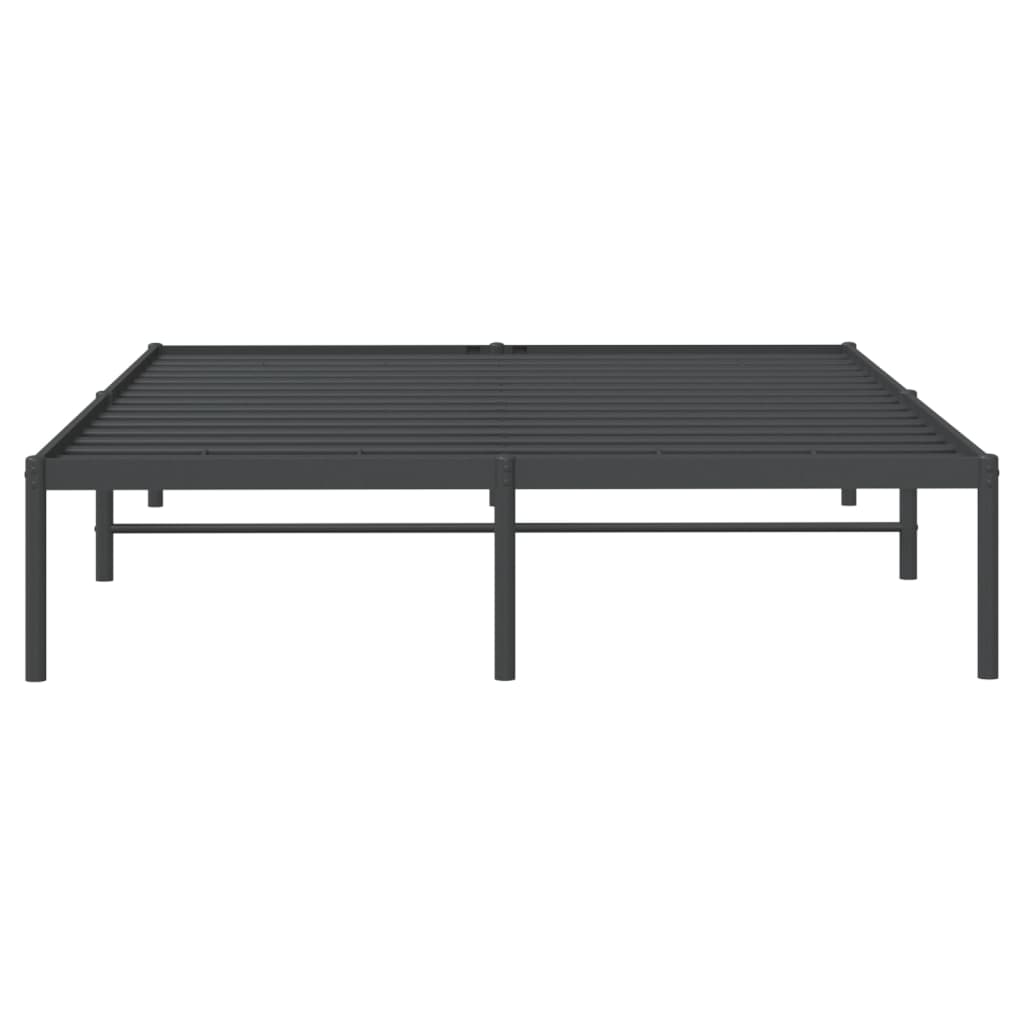 Metalni okvir za krevet crni 160x200 cm