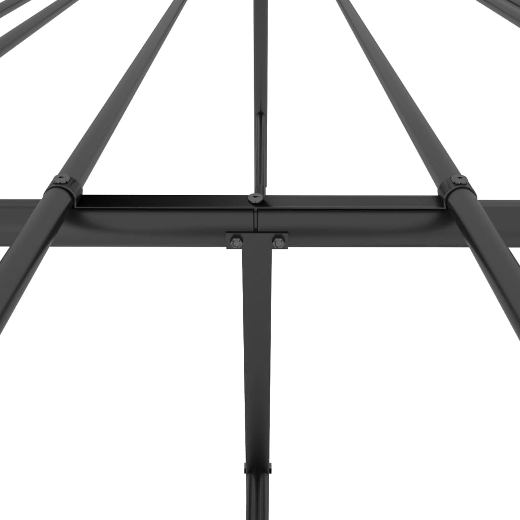 Metalni okvir za krevet crni 160x200 cm