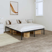Metalni okvir za krevet crni 160x200 cm