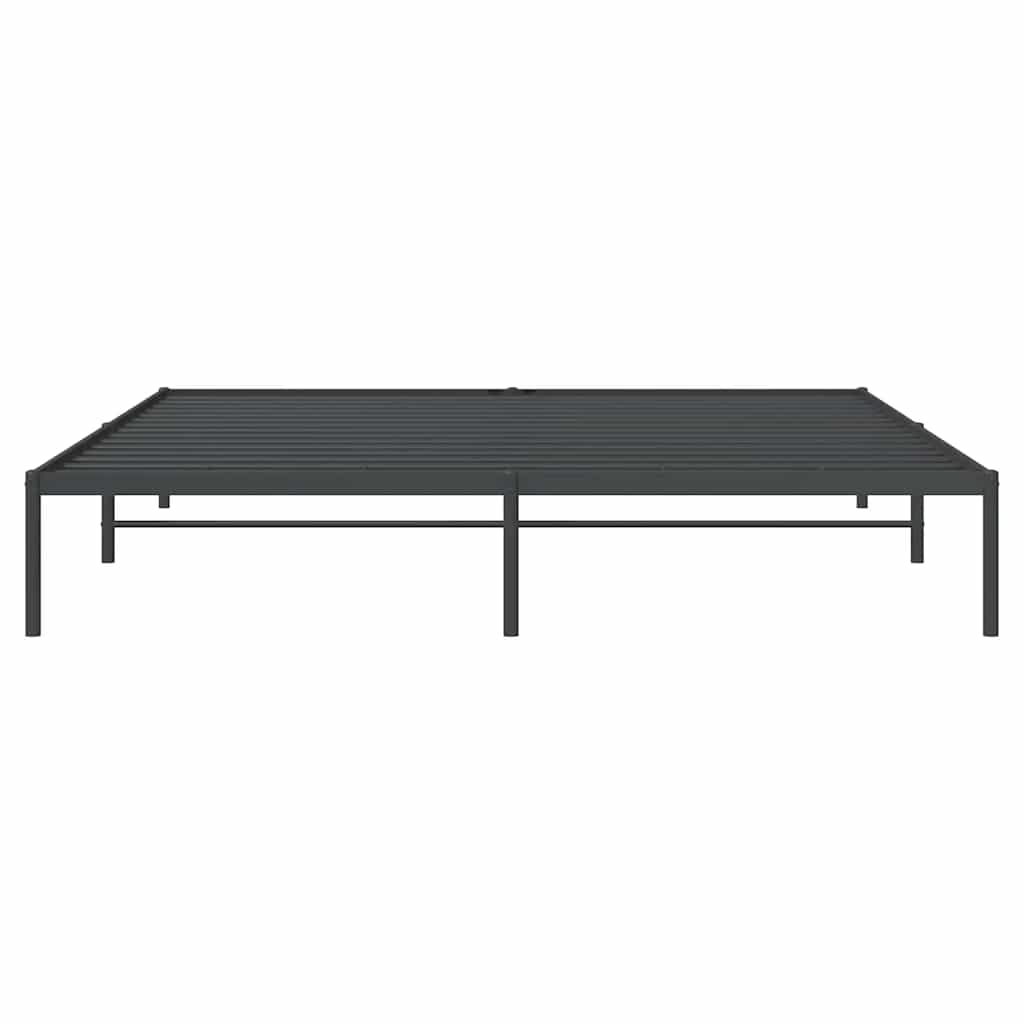 Metalni okvir za krevet crni 183x213 cm