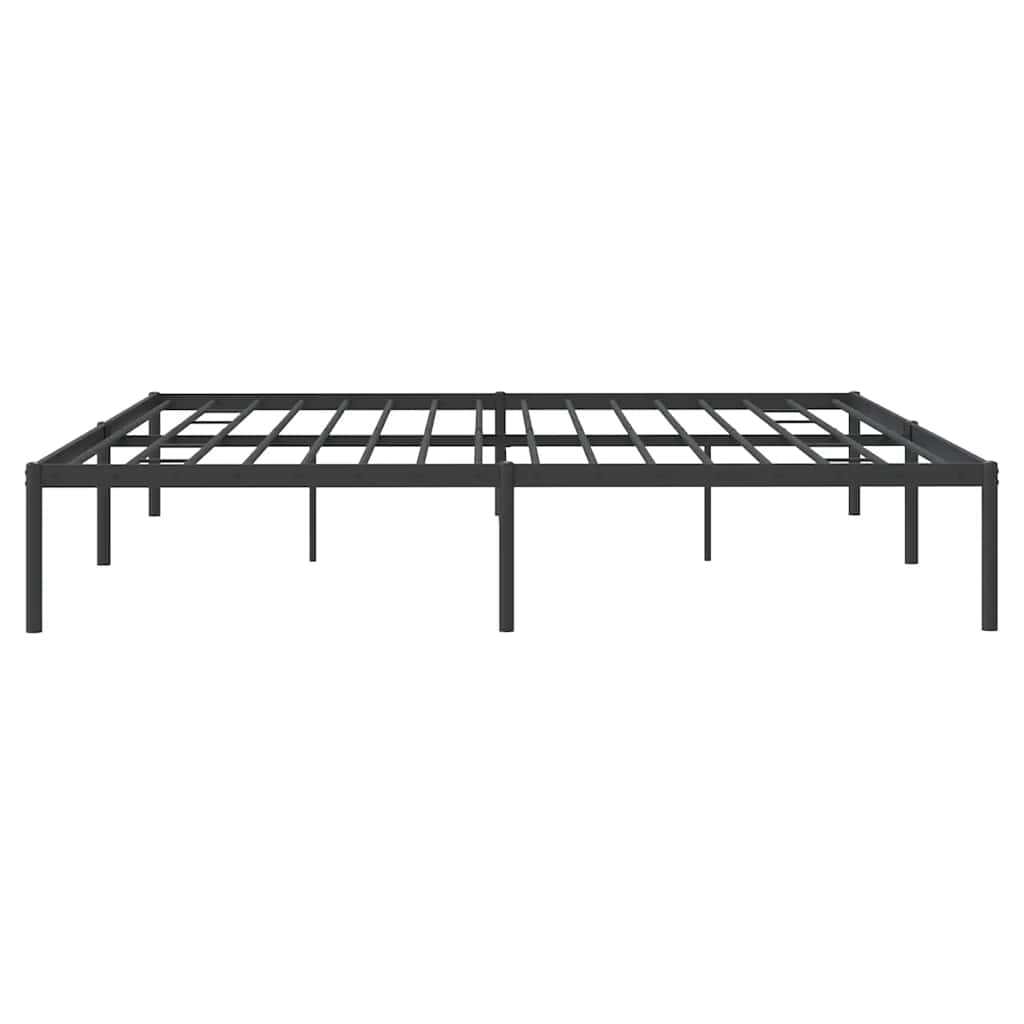 Metalni okvir za krevet crni 183x213 cm