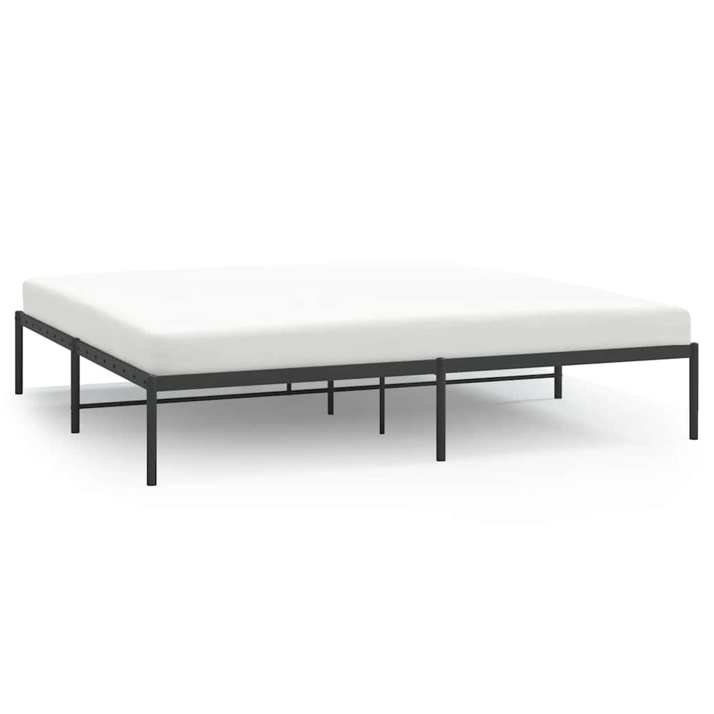 Metalni okvir za krevet crni 193x203 cm