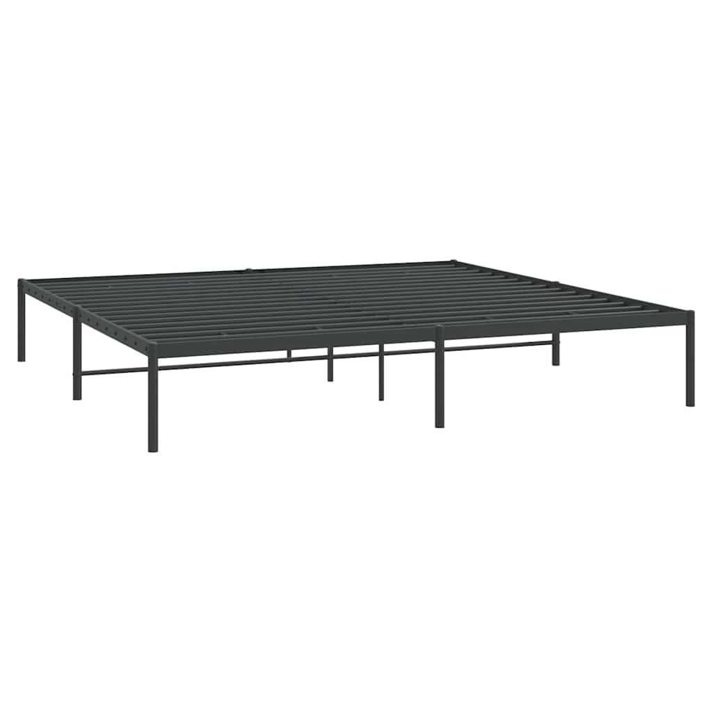 Metalni okvir za krevet crni 193x203 cm