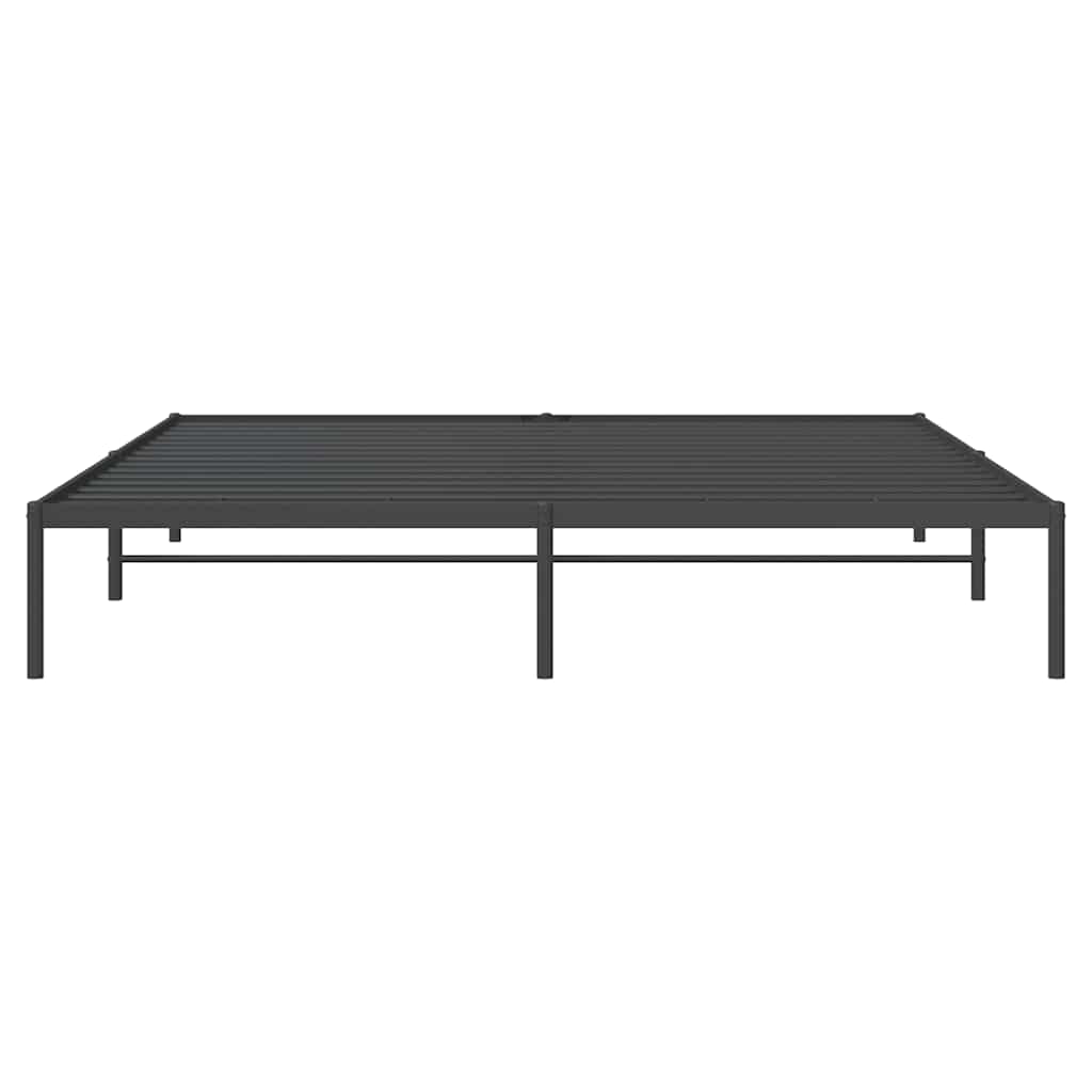 Metalni okvir za krevet crni 193x203 cm