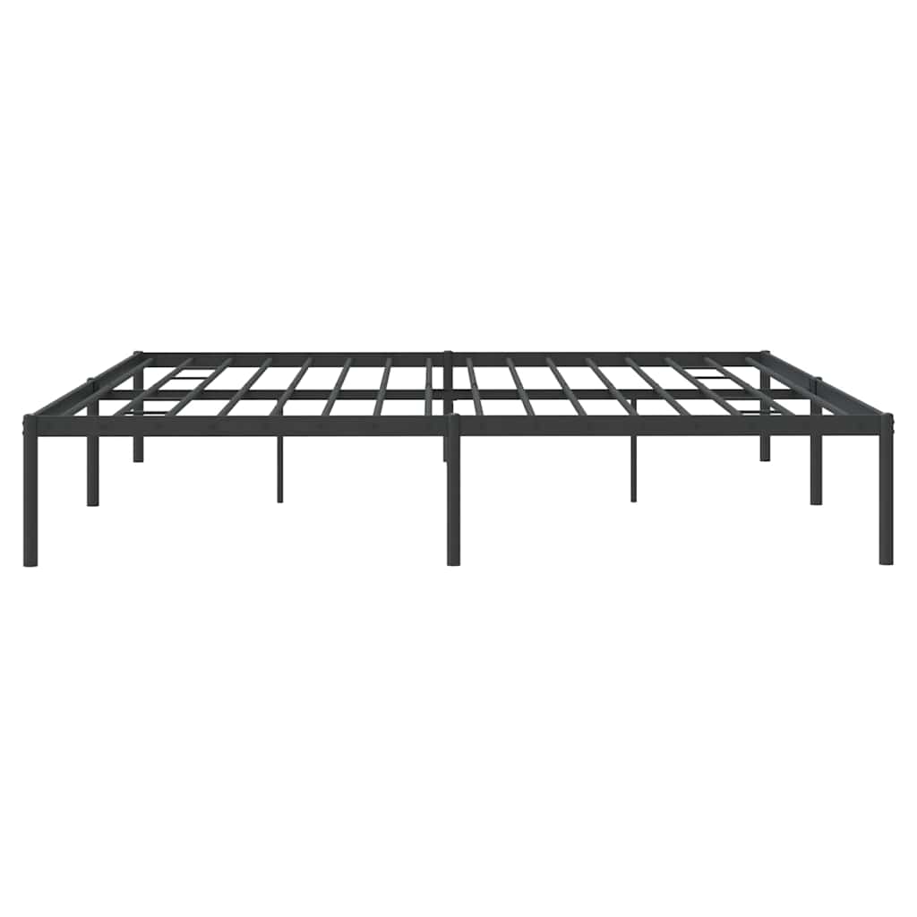 Metalni okvir za krevet crni 193x203 cm