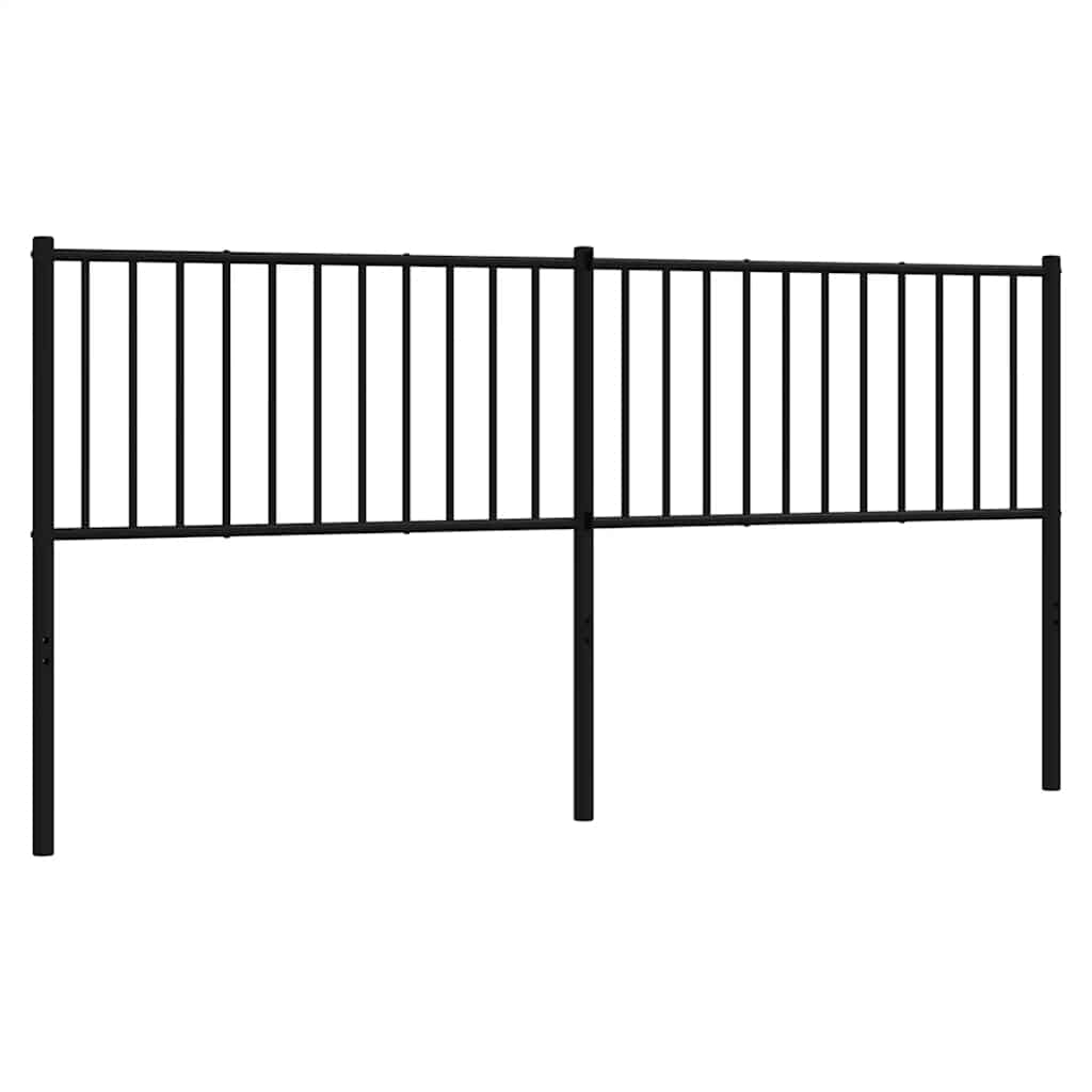 Metalno zamjensko uzglavlje crno 180 cm