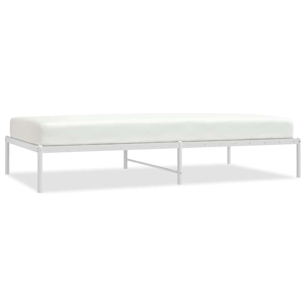 Metalni okvir za krevet bijeli 107x203 cm
