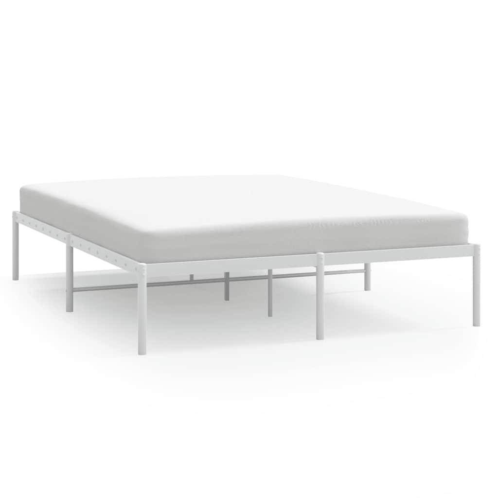 Metalni okvir za krevet bijeli 150x200 cm
