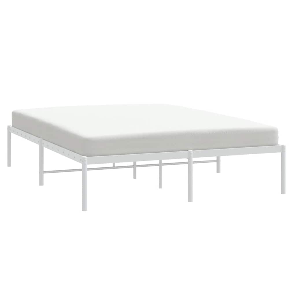 Metalni okvir za krevet bijeli 150x200 cm