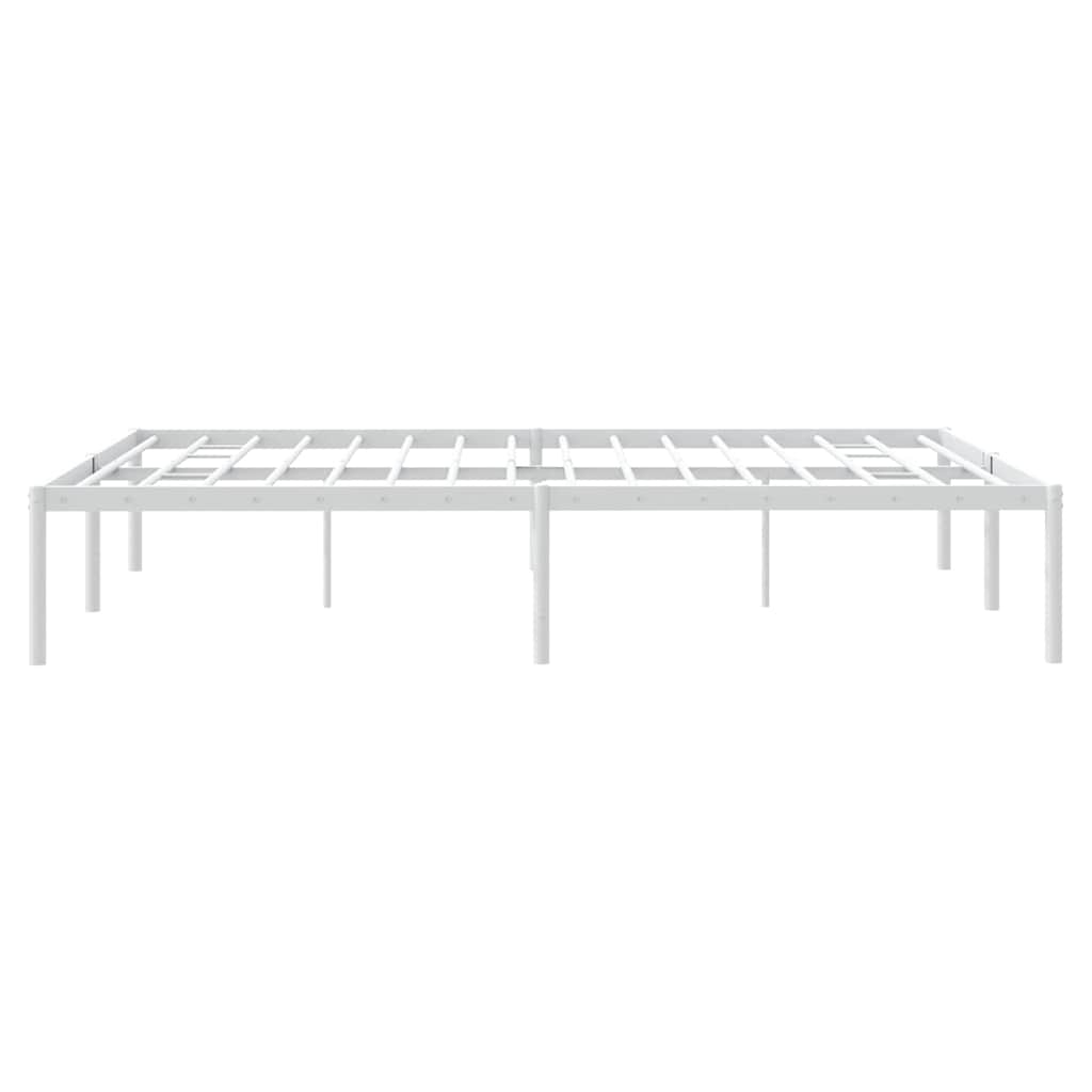 Metalni okvir za krevet bijeli 150x200 cm