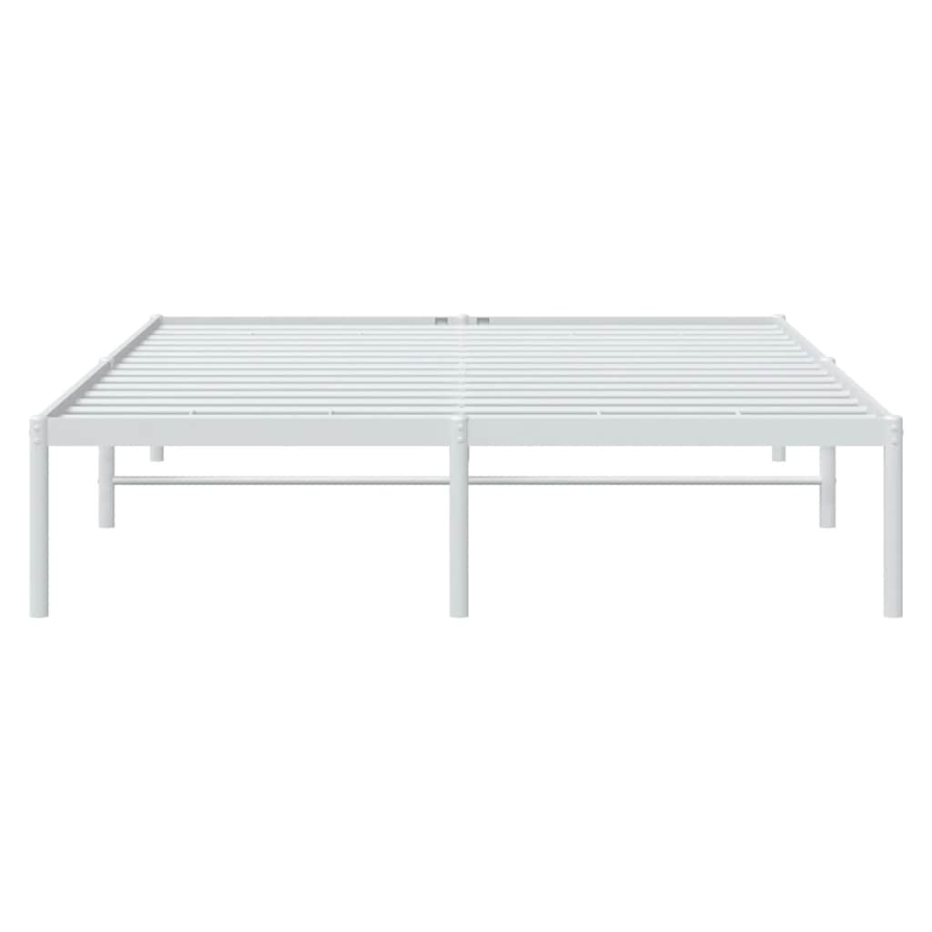 Metalni okvir za krevet bijeli 160x200 cm
