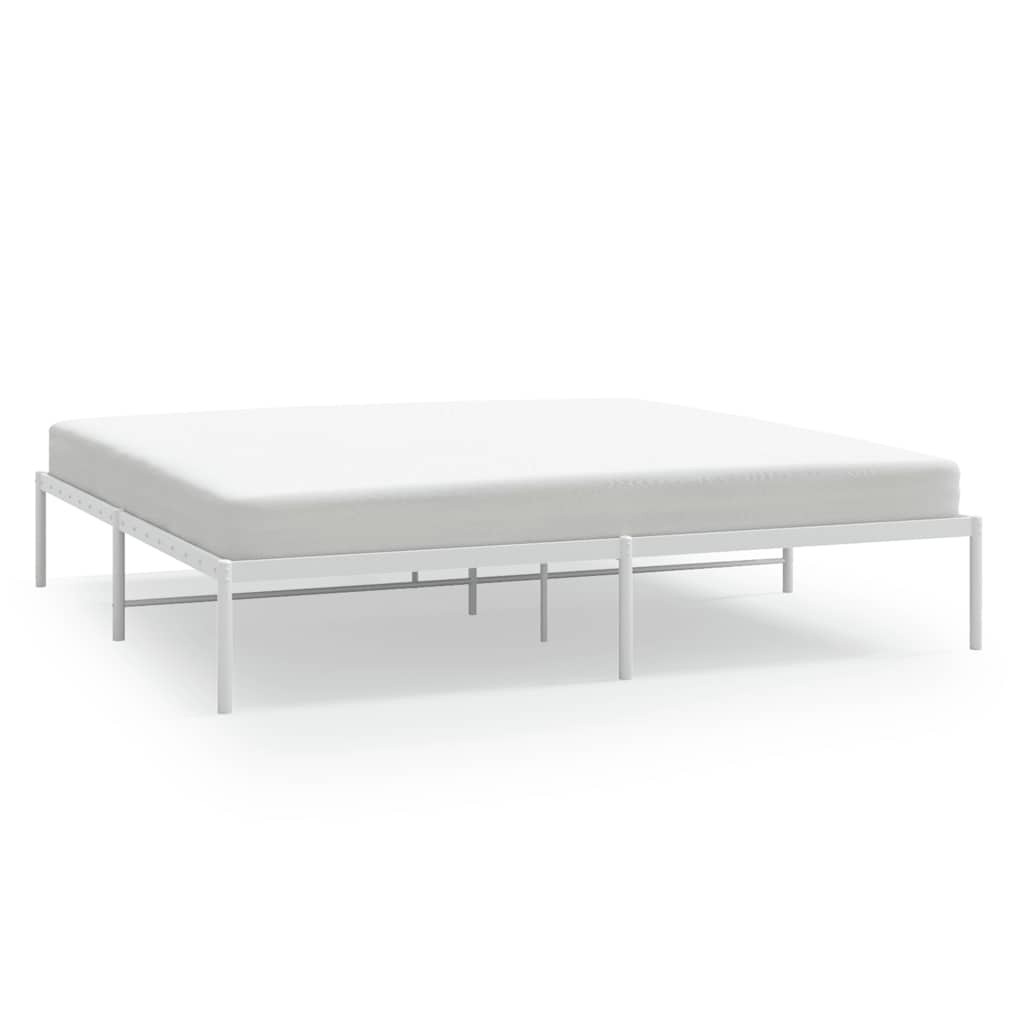 Metalni okvir za krevet bijeli 180x200 cm