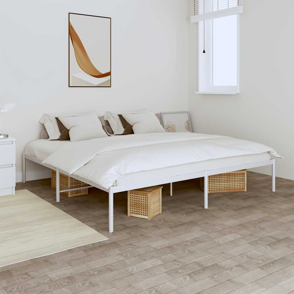 Metalni okvir za krevet bijeli 180x200 cm