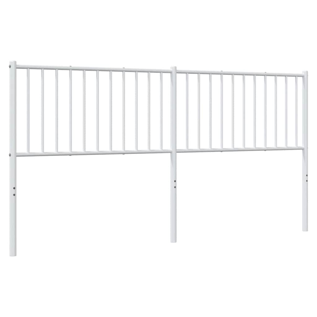 Metalno zamjensko uzglavlje bijelo 180 cm