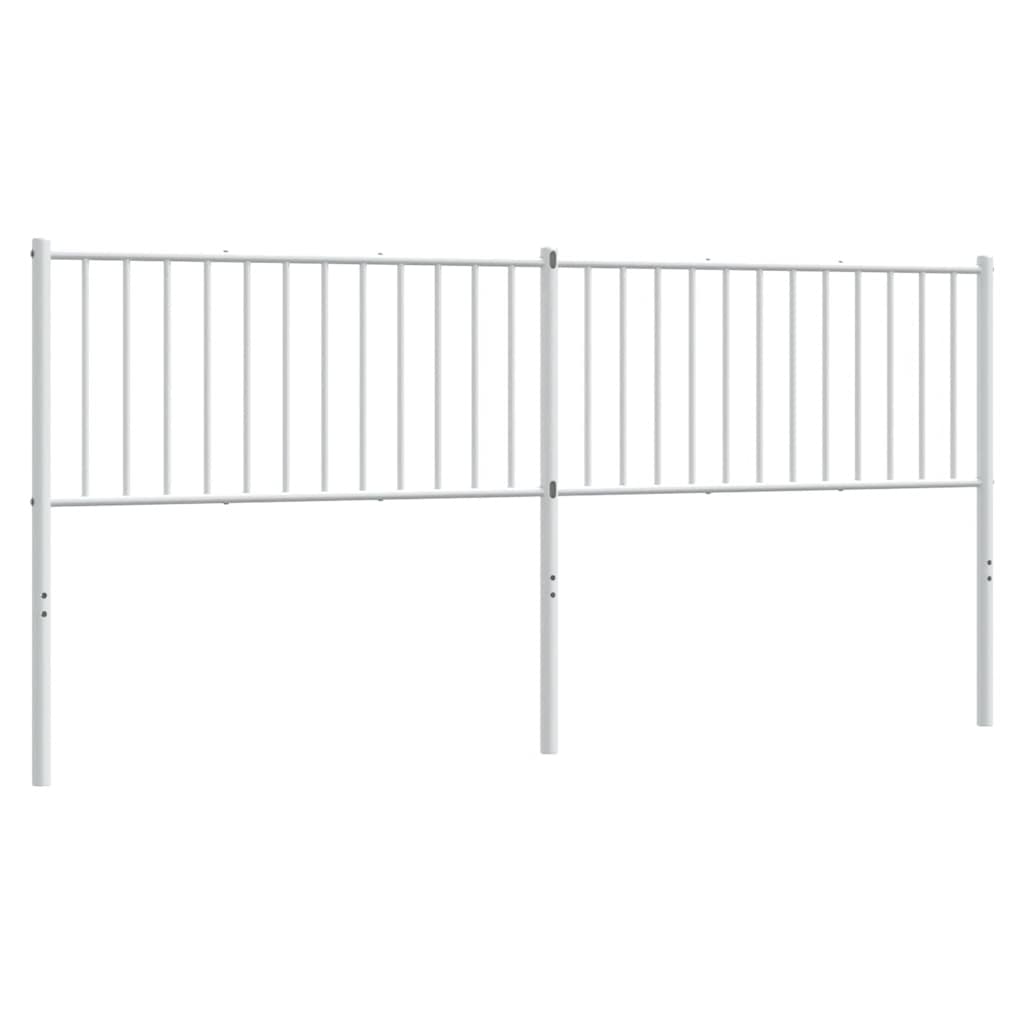Metalno zamjensko uzglavlje bijelo 193 cm