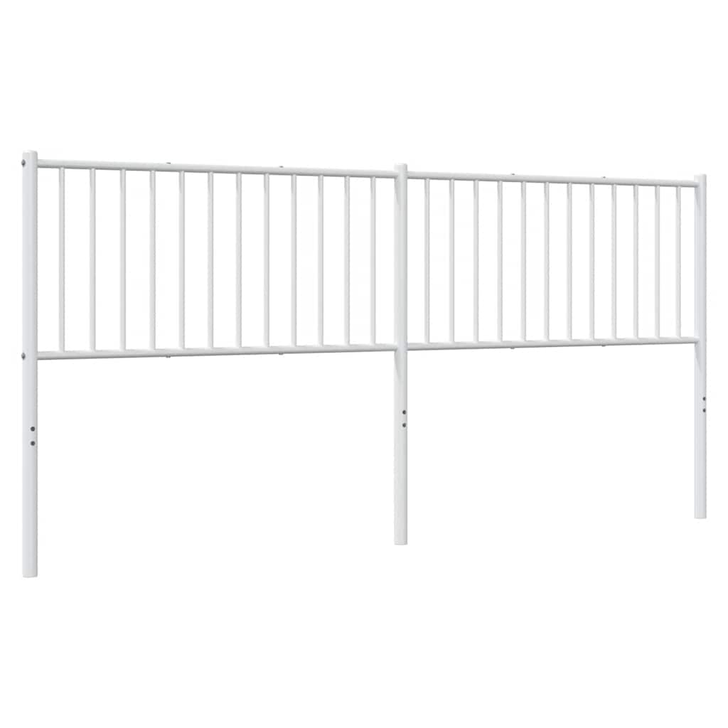 Metalno zamjensko uzglavlje bijelo 193 cm