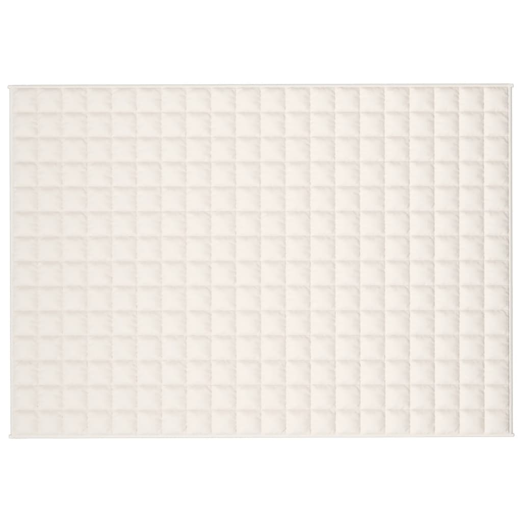Teška deka svijetla krem 135x200 cm 6 kg od tkanine