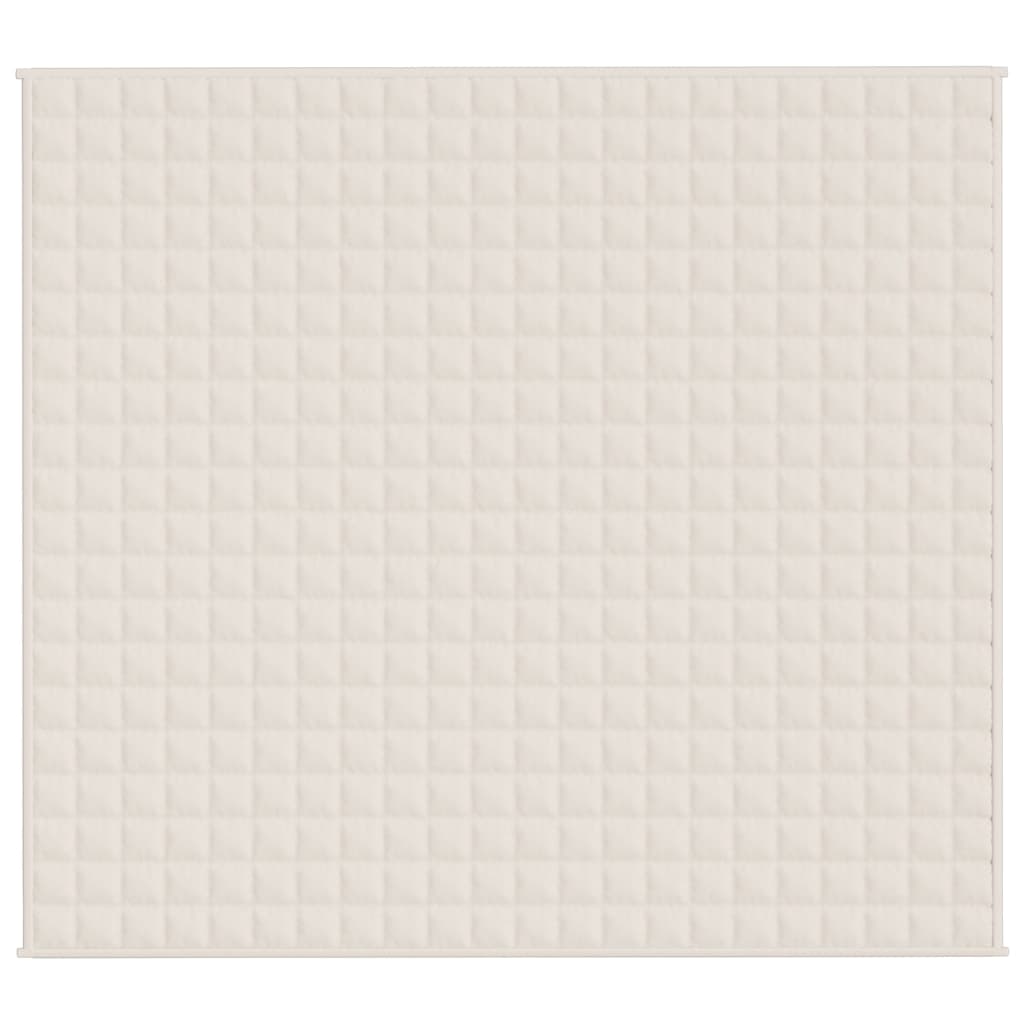 Teška deka svijetla krem 200x220 cm 9 kg od tkanine