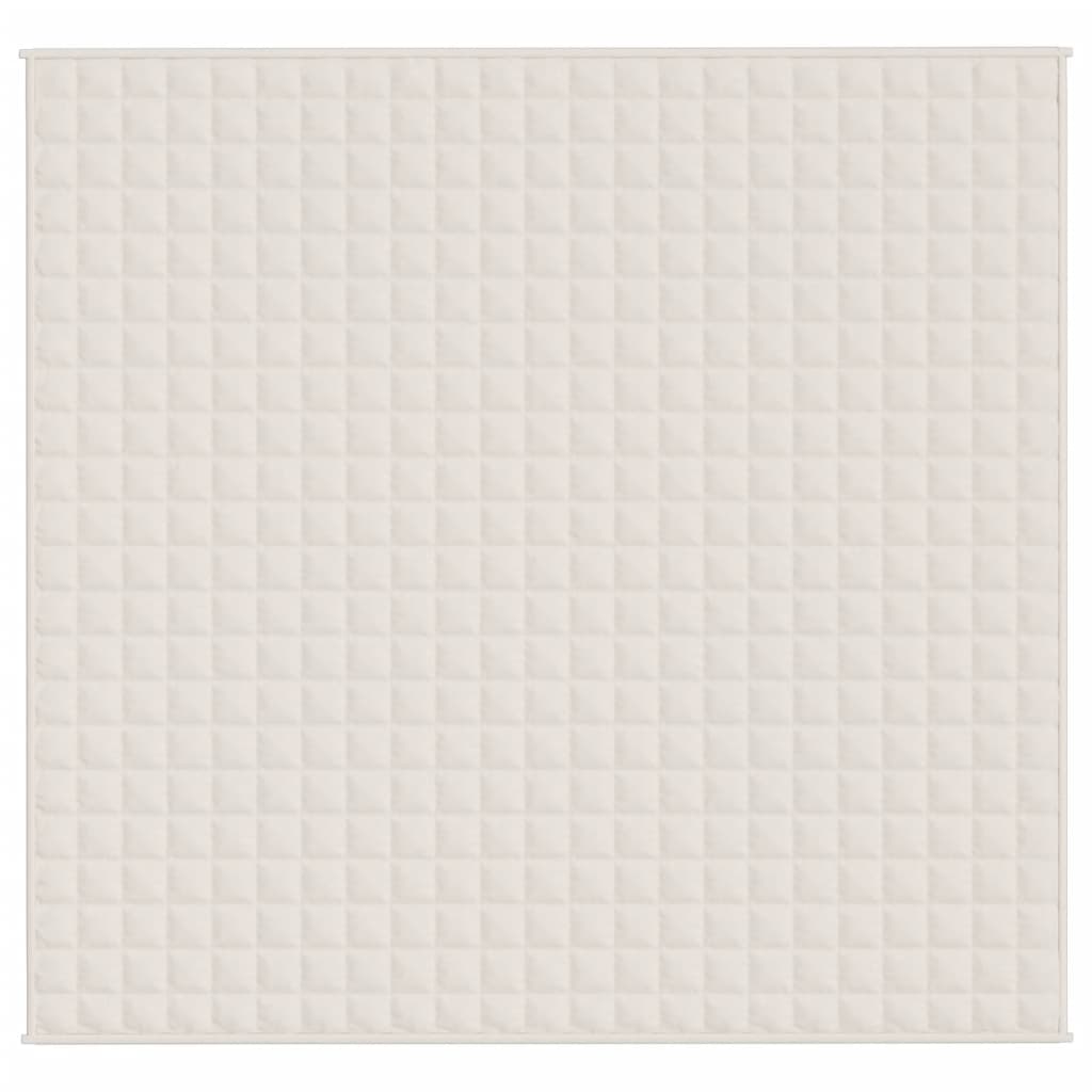 Teška deka svijetla krem 220x240 cm 11 kg od tkanine