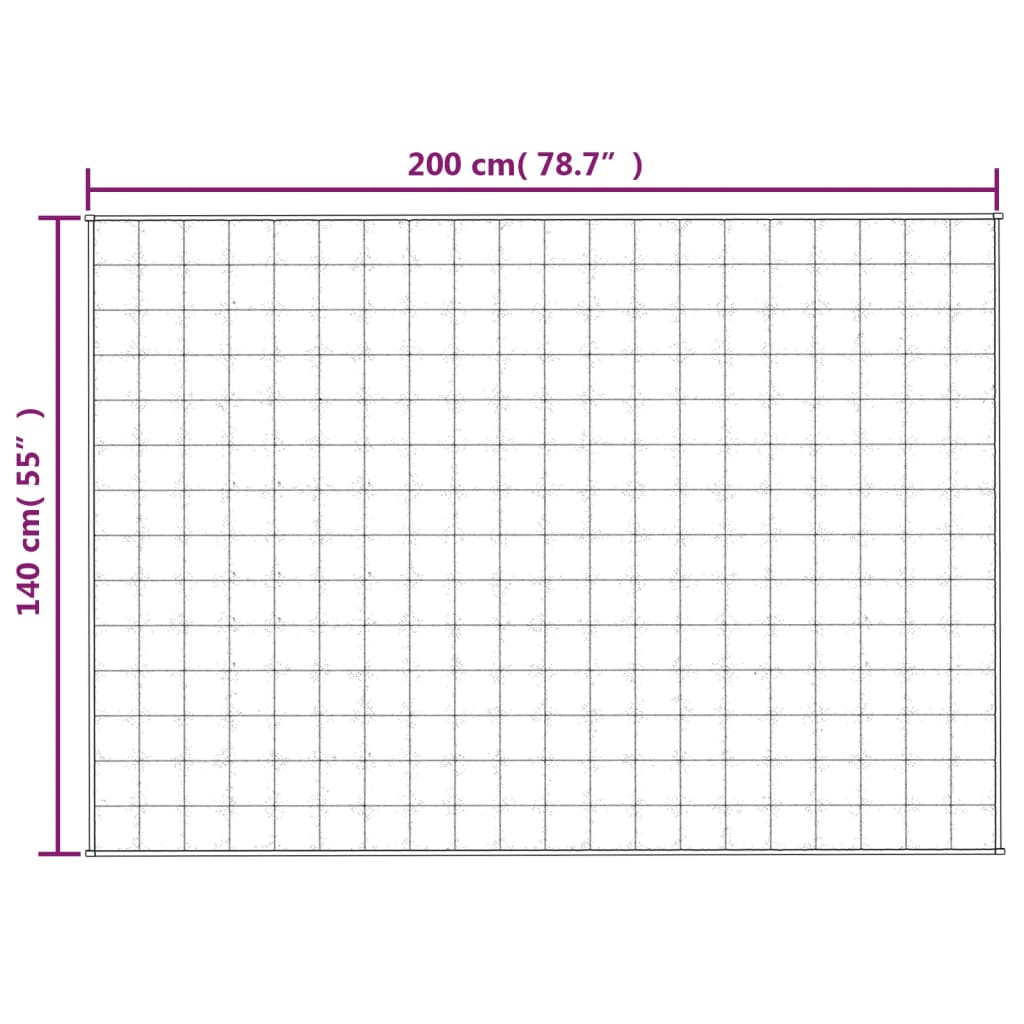 Teška deka siva 140x200 cm 10 kg od tkanine