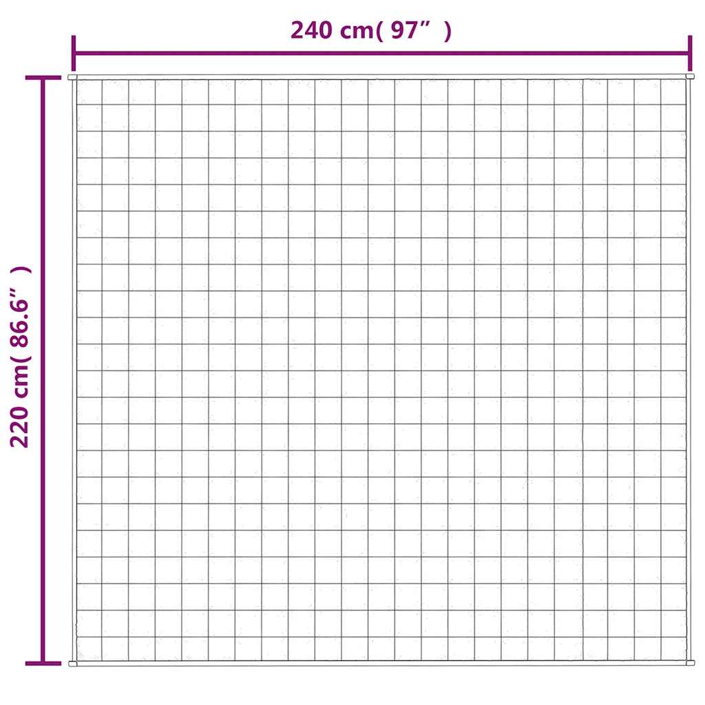 Teška deka plava 220x240 cm 11 kg od tkanine
