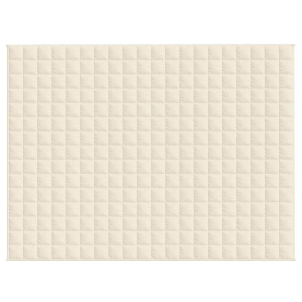 Teška deka svijetla krem 152x203 cm 11 kg od tkanine